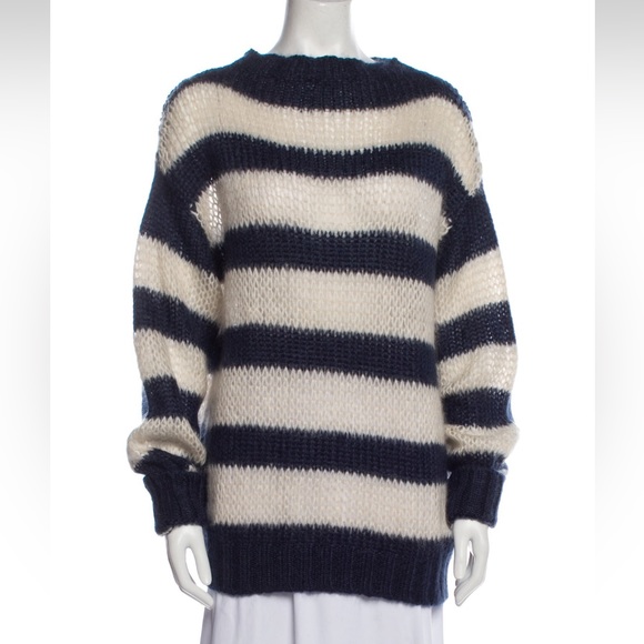 PRADA Mohair Striped Sweater (S/M) - Picture 1 of 5